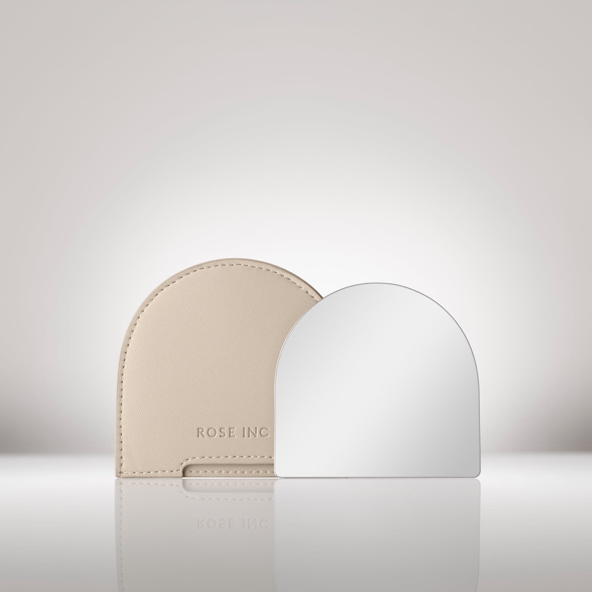 Small portable mirror, compact travel makeup mirror, elegant, rose gold